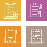 Medical Examination List and Check Up List Icon vector