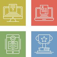 Quiz and Registration Icon vector