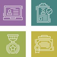 Laptop and Hire Icon vector