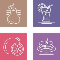 Pear and Orange Juice Icon vector