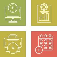 Productivity and Online Time Icon vector