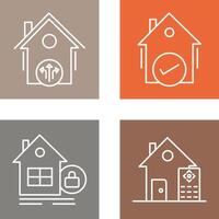 Vent and Houses Icon vector