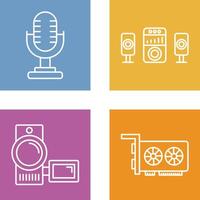 Microphone and Sound System Icon vector