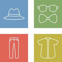 Hat and Hipster Style Icon vector