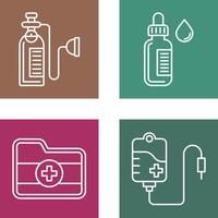 Oxygen and Dropper Icon vector