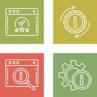 rating and refresh Icon vector