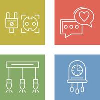 Socket and Chat Icon vector
