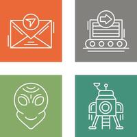 message and container Icon vector