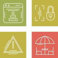 Voice Lock and Password Icon vector