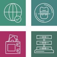 Internet and Spy Icon vector