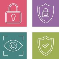 Lock and Privacy Icon vector