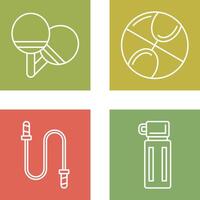 Ping Pong and Basketball Icon vector