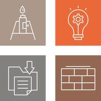 Burner and Idea Icon vector