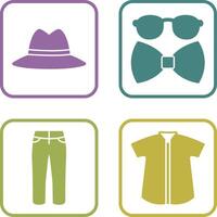 Hat and Hipster Style Icon vector