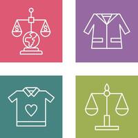 International Law and Suit Icon vector