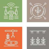 Analytics and Drone Icon vector