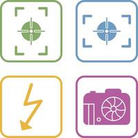 focus vertical and focus horizontal Icon vector