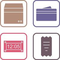 box and wallet Icon vector