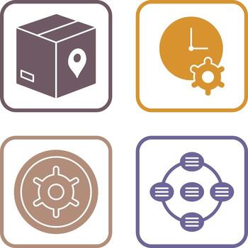 Tracking Services and Time Optimization Icon vector