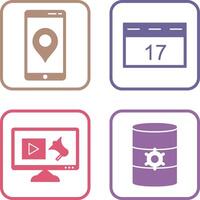 Gps Service and Event Management Icon vector