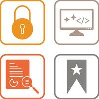 Closed Access and Clean Code Icon vector