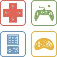 Direction Key and Gaming Control Icon vector