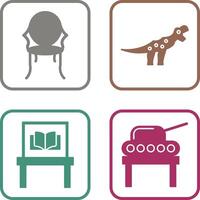 Ancient and Dinosaur Icon vector