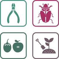 Cutter and Insect Icon vector