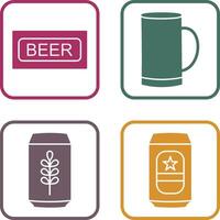 Beer Sign and Beer Mug Icon vector