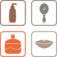 Cosmetic Product and Mirror Icon vector