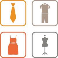 Tie and Pyjamas Icon vector