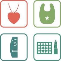 Locket and Bib Icon vector