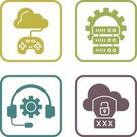 Gaming and Server Icon vector