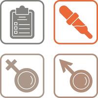 Diagnosis and Dropper Icon vector