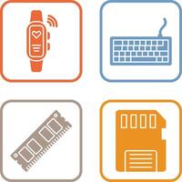 Smart Band and Keyboard Icon vector