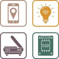 Gps and Smart Energy Icon vector