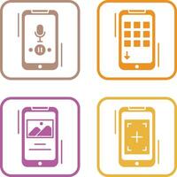 Voice Record and Device Icon vector