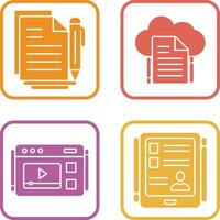 Document and File Icon vector