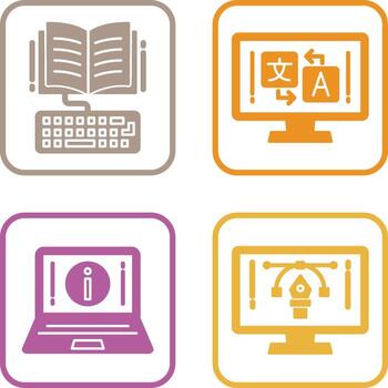 Study and Language Icon vector