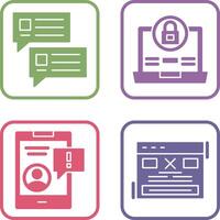 Lock and Project Consulting Icon vector