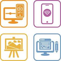 WIFI and Responsive Icon vector