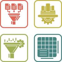 Data Collection and Engineering Icon vector