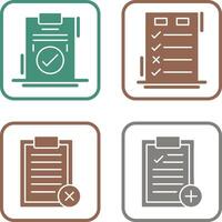 Today to Done Check List and Checkmark Icon vector