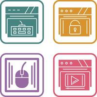 Keyboard and Padlock Icon vector