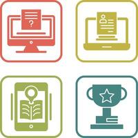 Quiz and Registration Icon vector