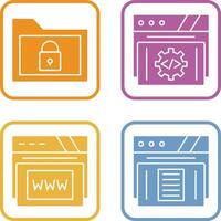 Folder and Development Icon vector