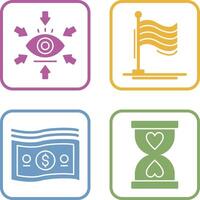 Visualization and Flag Icon vector