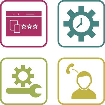 Website Promotion and Time Optimization Icon vector