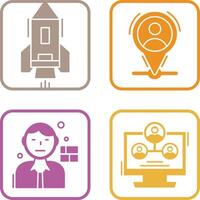 Start Up and Placeholder Icon vector