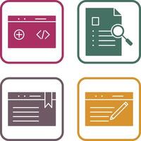 clean code and case study Icon vector